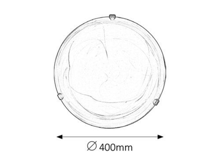 Lampa sufitowa Rabalux Alabastro 3353 szkło tytoniowe alabastrowe