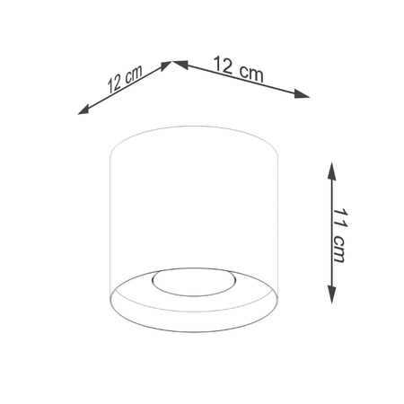 Sollux Lighting Plafon MIKA złoty SL.1283