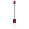 Sollux Lighting Lampa wisząca HALO 1 burgund SL.1749