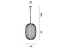 Lampa wisząca Foscarini 2240072/2-25 Plass media doppia