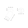 Spot Zuma Line TLS006-WH TORE LAMPA SUFITOWA BIAŁA/WHITE