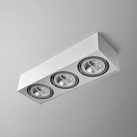 Lampa natynkowa AQForm Squares 111 x 3 Surface Biały Struktura