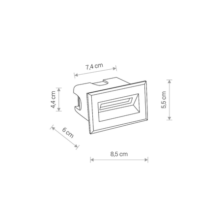 Lampa ścienna zewnętrzna Nowodvorski 8164 Bay LED S
