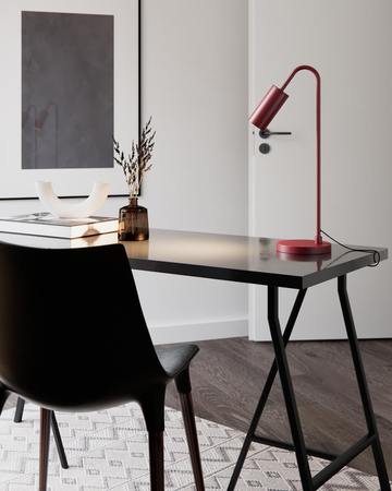 Lampa stołowa By Rydens Curve 4002580-1002 bordowy