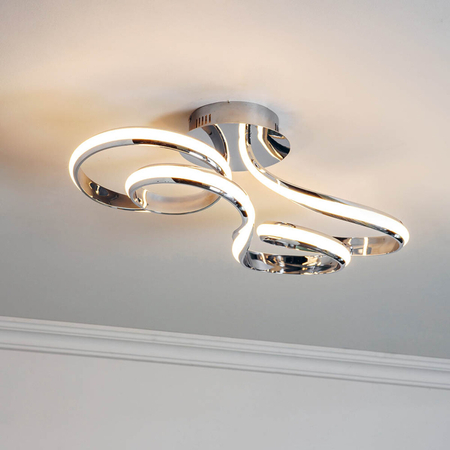Lampa sufitowa Endon Lighting Aria 76393 chrom