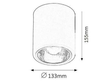 Lampa sufitowa Rabalux Donald 2484 biały matowy