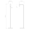 Lampa podłogowa Astro Enna Floor LED 1058058 Matowy Nikiel