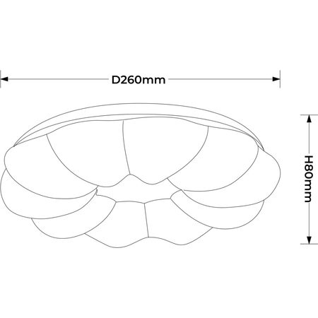 Light Prestige Plafon Ariva 26 cm biały LED 4000K LP-8321/1C-26 WH