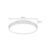 Milagro Plafon BEVER 16W LED IP44 Ø330 mm ML0251 BIAŁY