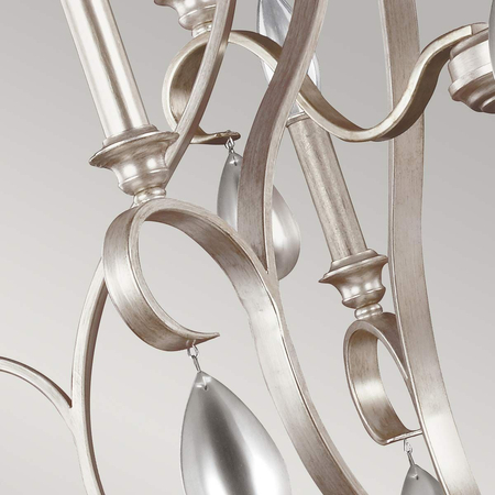 Żyrandol Elstead Lighting DeWitt srebrny FE-DEWITT9