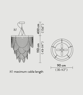 Lampa wisząca Slamp CERSOVSPRS01T00000EU Ceremony Large Prisma