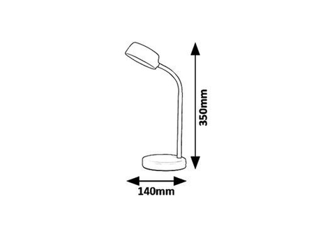 Lampa stołowa Rabalux Berry 6778 biały