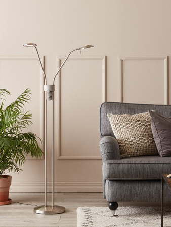 Lampa podłogowa Markslöjd HUDSON 105583 stalowy