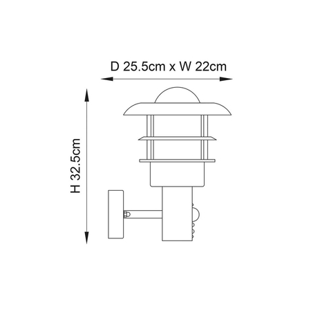 Kinkiet zewnętrzny Endon Lighting Dexter 74702 stalowy