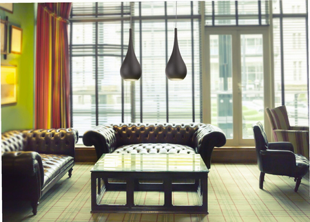 Lampa wisząca Maxlight DROP P0233 czarny/chrom