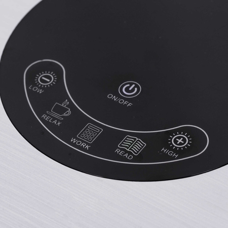 Lampa biurkowa ALETTE Kaja K-BL1221 SREBRNY 