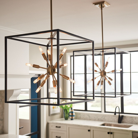 Lampa wisząca Aros - 12 źródeł światła Quintiesse QN-AROS-12P