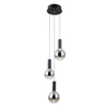 Lampa wisząca Italux Strela PND-34378-3S-BK Czarny mat