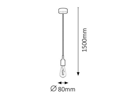 Lampa wisząca Rabalux Roxy 1412 czarny