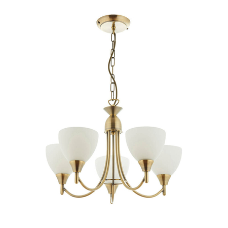 Endon Lighting Lampa wisząca 1805-5AN mosiądz