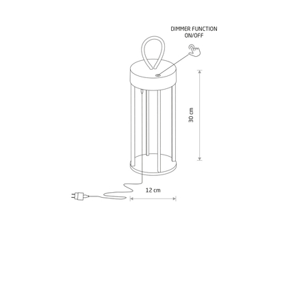 Lampa zewnętrzna Nowodvorski NALA LED 11536 Czarny