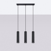 Sollux Lighting Lampa wisząca KARBON 3L czarny SL.1575