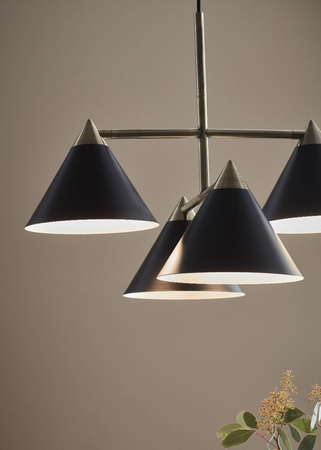 Lampa wisząca Markslöjd KLINT 108076 czarny/złoty