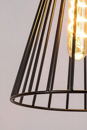 Lampa wisząca Rabalux Leandros 72005 czarny matowy