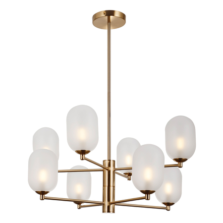 Lampa wisząca Italux Perano PND-4215-8A-HBR-SAT Brąz antyczny