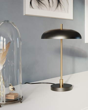 Lampa stołowa By Rydens Shelby 4002660-4002 czarny/złoty