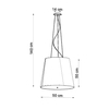 Sollux Lighting Żyrandol GENEVE 50 czarny SL.0736