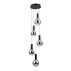 Lampa wisząca Italux Strela PND-34378-5S-BK Czarny mat