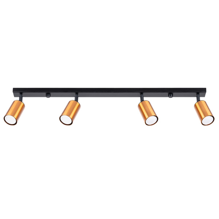 Sollux Lighting Plafon WINX 4L czarny/miedź SL.1379