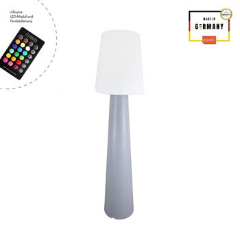 Lampa stojąca No.1 zewnętrzna ogrodowa 2700K RGB 160cm, szary 32569L szary