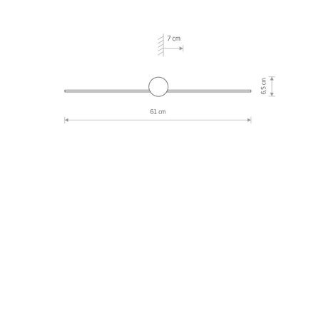 Kinkiet PIN LED S Nowodvorski 8127 czarny