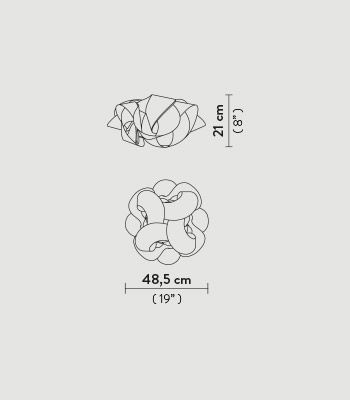 Lampa sufitowa/kinkiet Slamp FABCM00PRS00000000EU Fabula Prisma