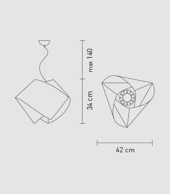Lampa wisząca Slamp GEMMY - GOLD M GEMSM00GLD01T00000EU złoty