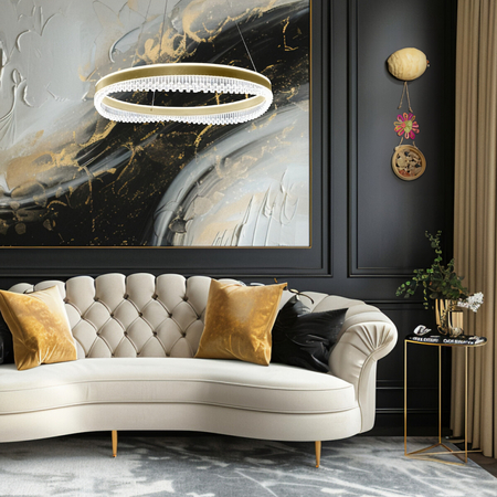 Milagro Lampa wisząca PRECIOSA 52W LED ML0999 ZŁOTY