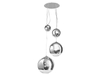 Lampa wisząca SILVER BALL 4 Azzardo AZ2531 chrome