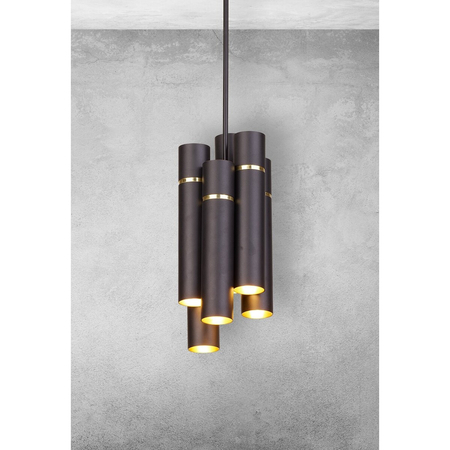 Milagro Lampa Wisząca LYNX 12xE14 MZ5004 CZARNY / ZŁOTY