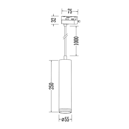 Milagro Oprawa Pipe Ring Track Zwis Biały 1xGU10 ML2078 BIAŁY