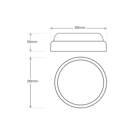 Eko-Light Oprawa Kanałowa Davo Okrąg 18W 4000K IP64 Czarny EK1081 CZARNY