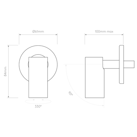 Kinkiet Astro Micro Recess Unswitched 1407003 Matowy Nikiel