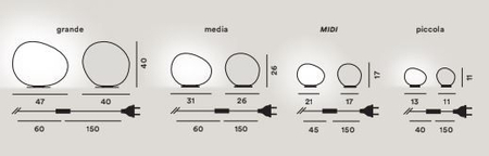 Lampa stołowa Foscarini 1680011N-10 Gregg grande tavolo