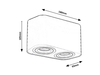 Lampa sufitowa Rabalux Kobald 2053 czarny matowy