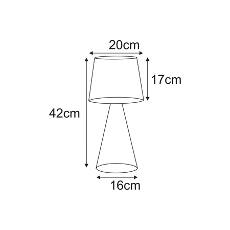 Lampa stołowa Kaja LIVIA K-5816 beż