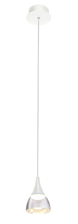 Lampa wisząca DALMATIA 1 WHITE Azzardo AZ2909 biały