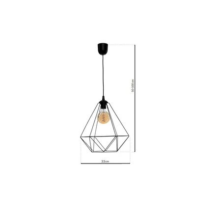 Milagro Lampa wisząca BASKET BLACK 1xE27 MLP7214 CZARNY