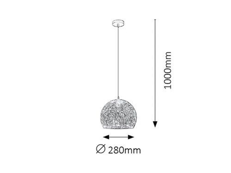 Lampa wisząca Rabalux Manorca 2276 czarny