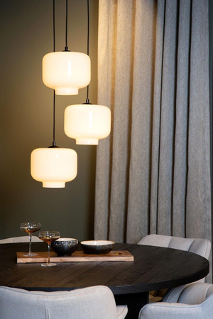 Lampa wisząca Lucide MEDINE 46413/13/61 biały/czarny